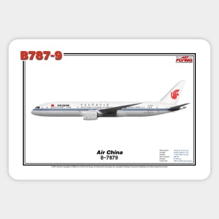 Boeing B787-9 - Air China (Art Print) Sticker